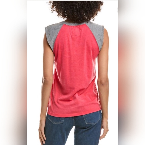 Chaser Pink and Gray Muscle Tee - Picture 2 of 8